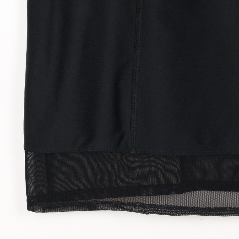 Ruby Ribbons Black Mini Dress with Mesh - Picture 4 of 7